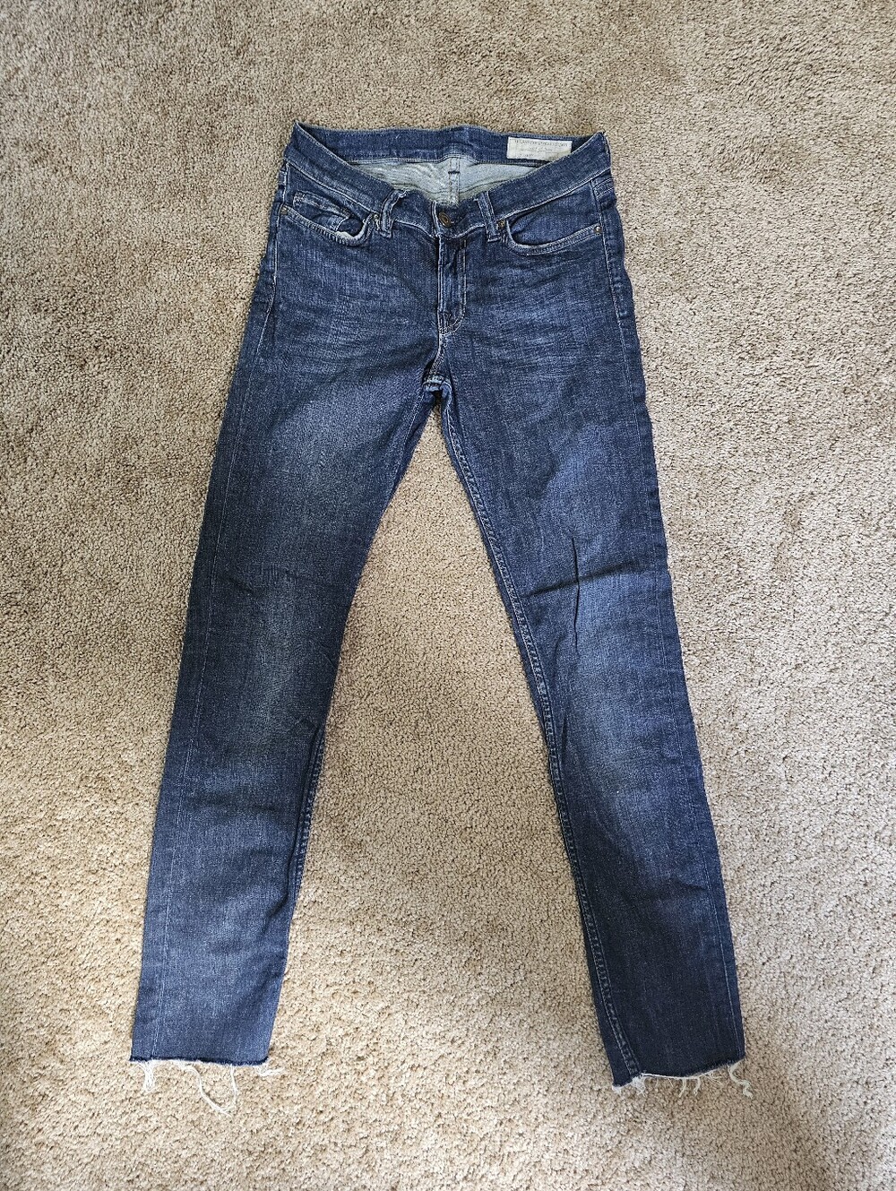 All Saints Women’s Dark Blue Slim Fit Jeans Size 27